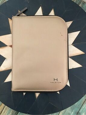 Halston Heritage Taupe Zip Travel Wallet